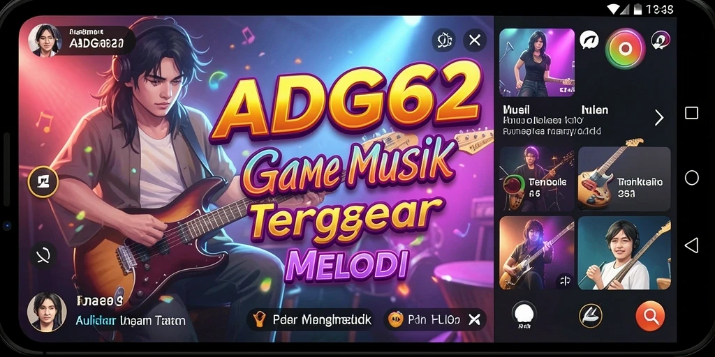 Tampilan menarik dari gameplay ADG62 yang penuh warna dan dinamis.