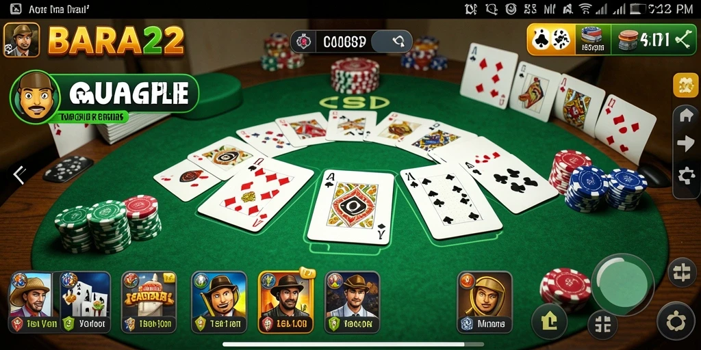 Tampilan gameplay BARA22 yang memukau dan penuh aksi.