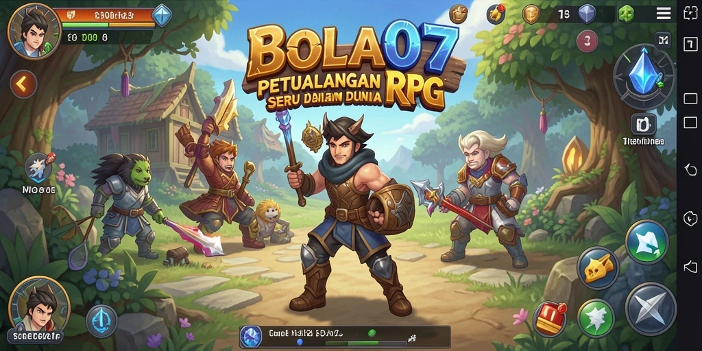 Tampilan gameplay seru dan menantang di BOLA07.