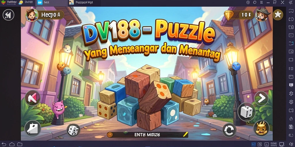 Screenshot permainan DV188 menunjukkan gameplay seru dari teka-teki yang menantang.