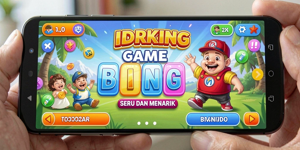 Tampilan gameplay seru dari IDRKING saat bermain Bingo.
