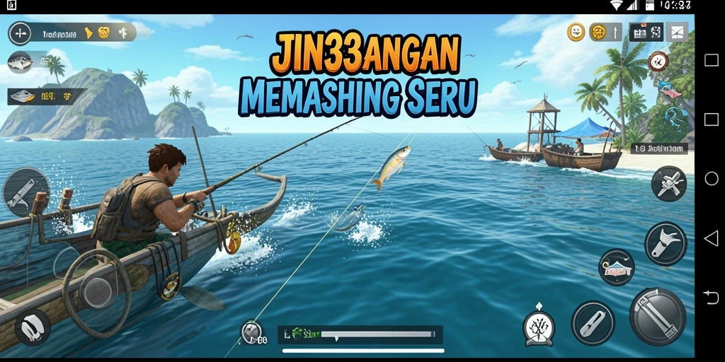 Gameplay JIN33 menampilkan pengalaman memancing yang realistis dan menawan.