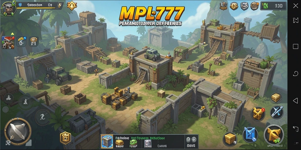 Tampilan gameplay seru dari MPL777 yang melawan gelombang musuh.