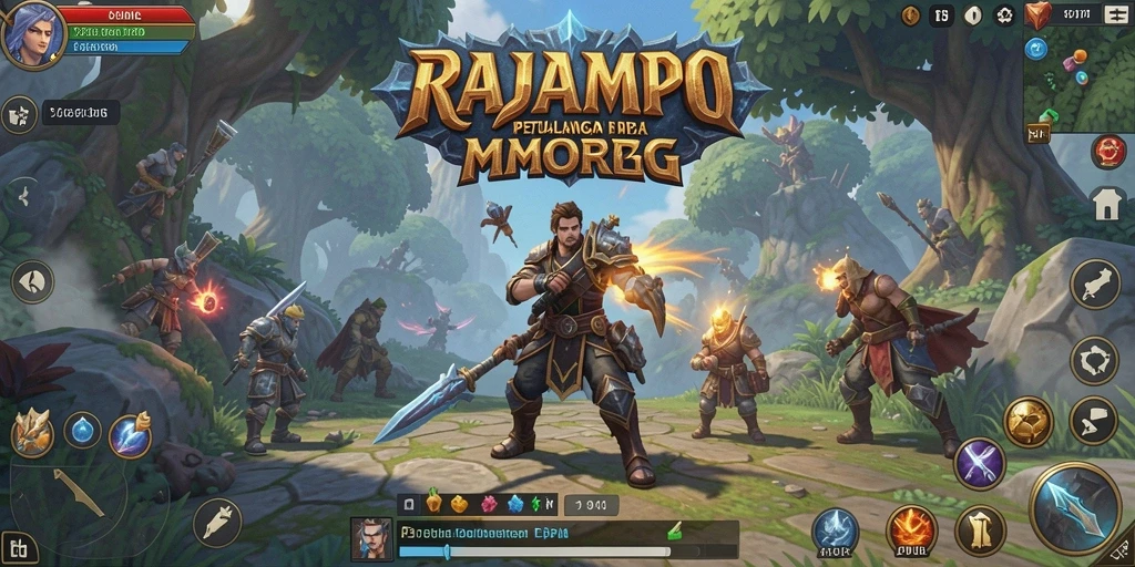 Gameplay menarik RAJAMPO dengan aksi petualangan MMORPG yang seru.