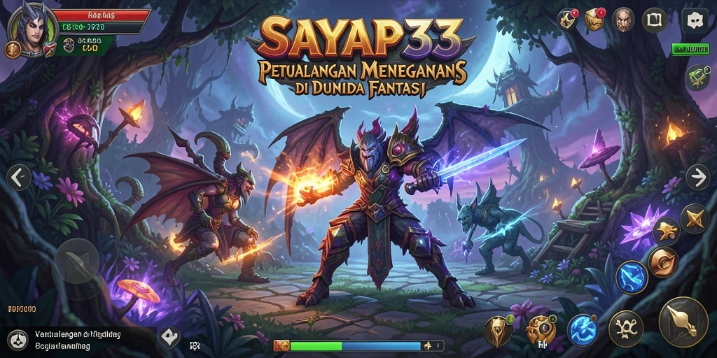 Screenshot menunjukkan karakter utama menjelajahi lingkungan yang indah.