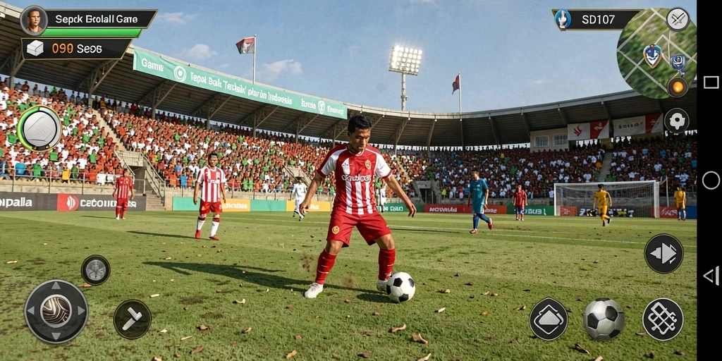 Tampilan gameplay seru dari SD107 yang menampilkan aksi di lapangan.