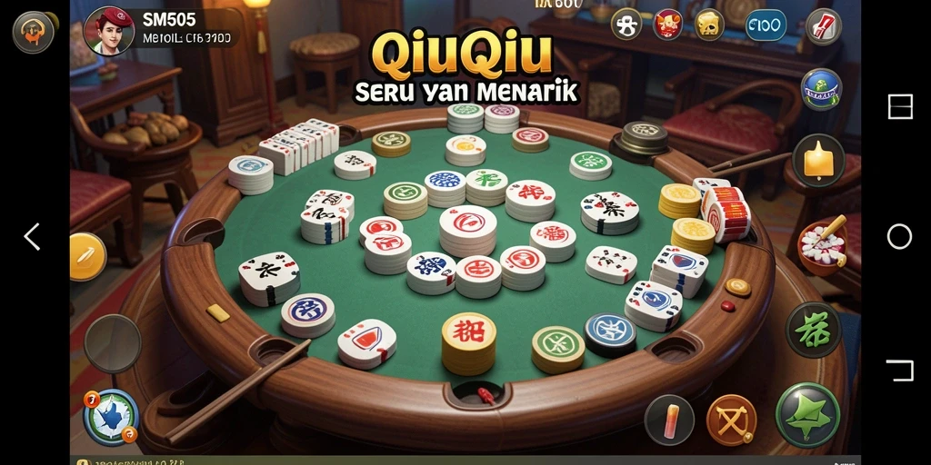 Tampilan gameplay SM605 menampilkan serunya permainan QiuQiu.