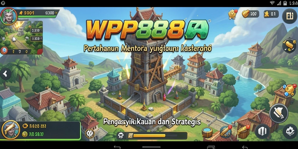 Tampilan menakjubkan dari gameplay Tower Defense yang mendebarkan.